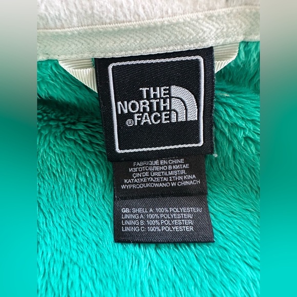 Vintage 90s Y2K The North Face Osito Bright Green Fleece Zip Up Jacket - Picture 3 of 8